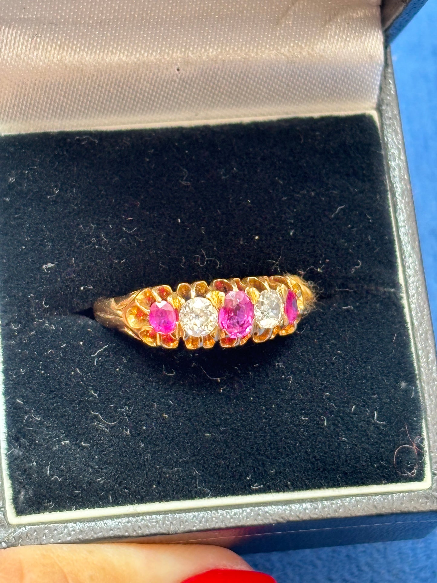Victorian ruby & diamond ring