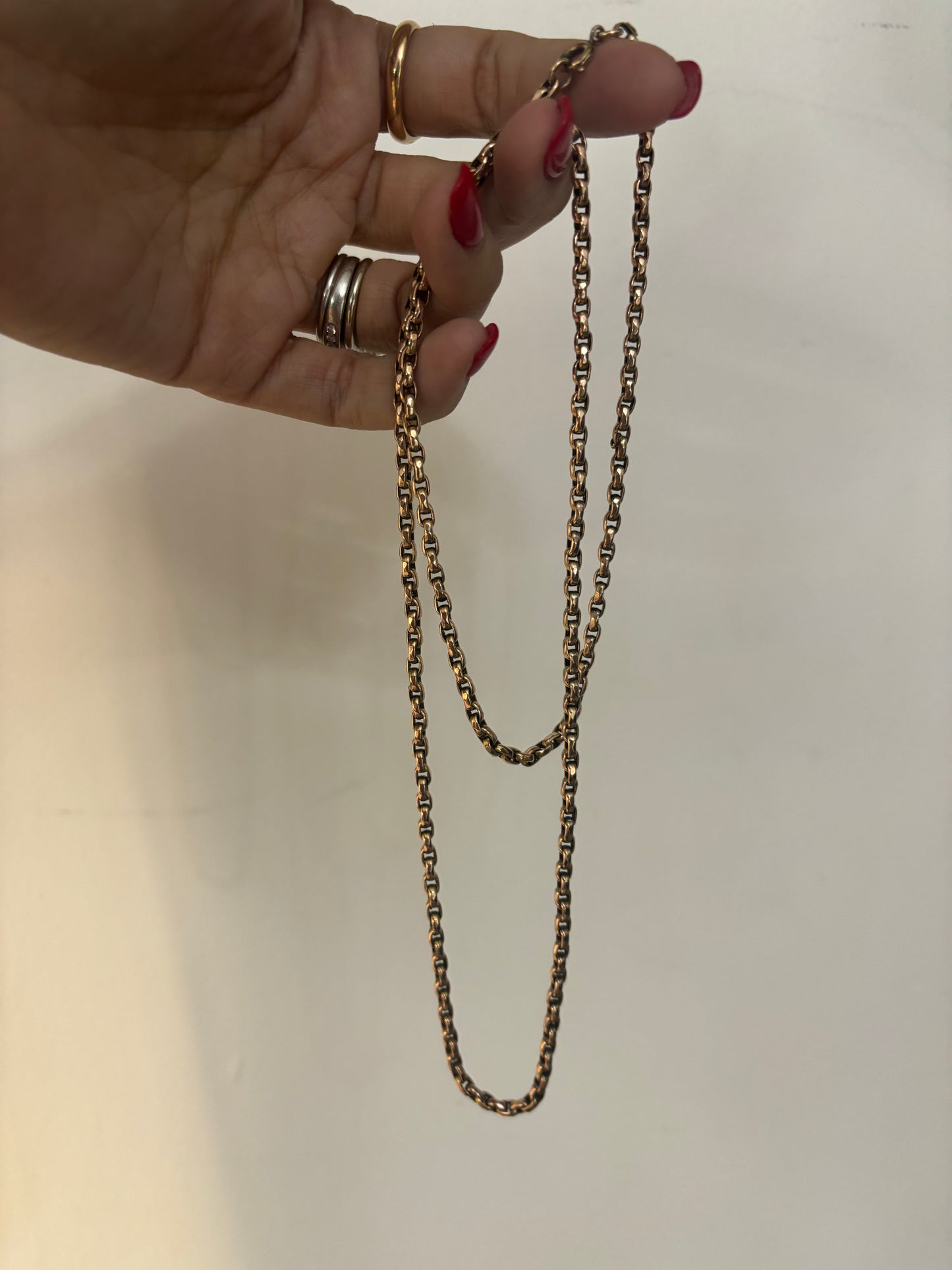 Antique gold belcher chain