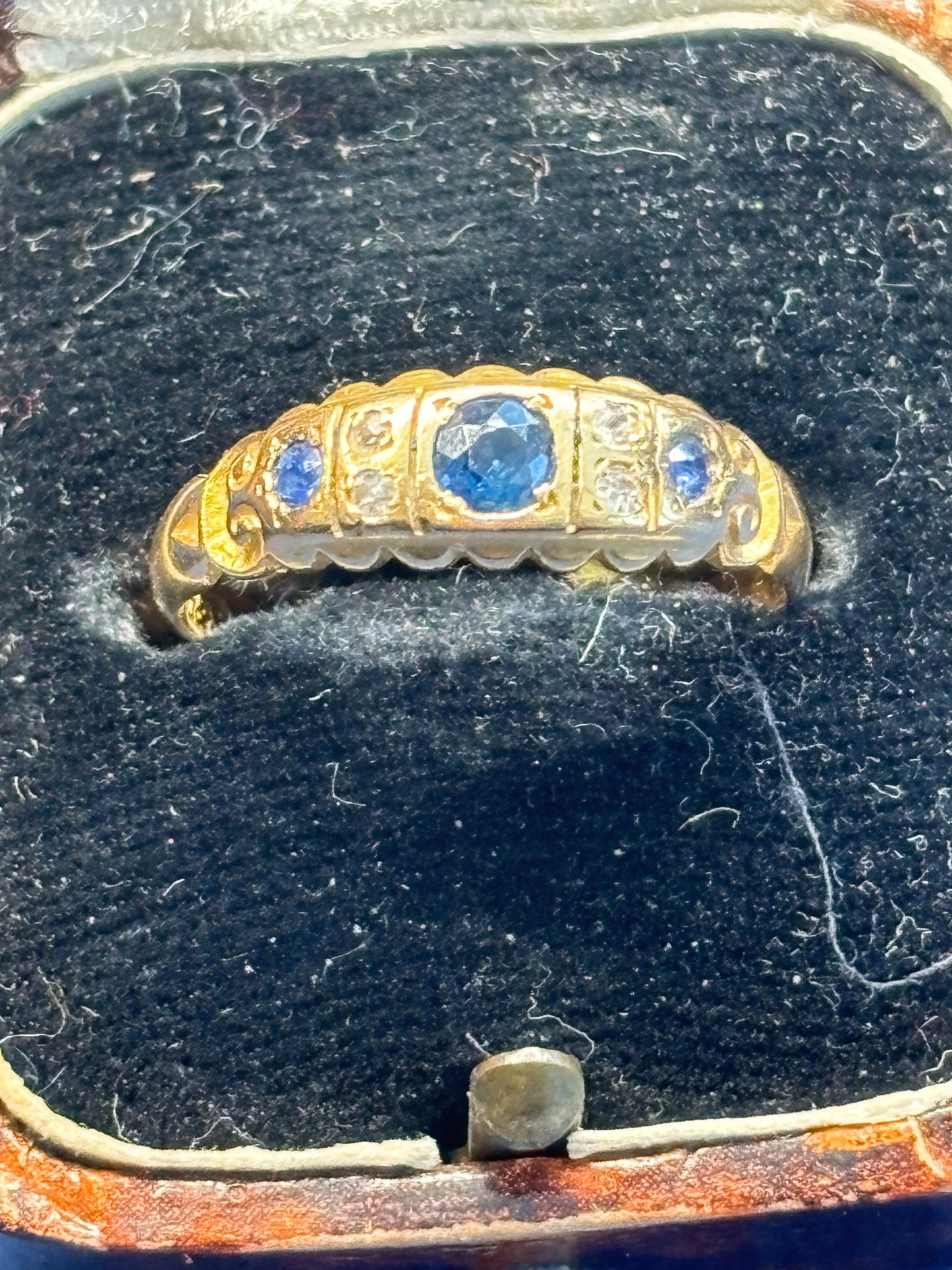 Victorian sapphire and diamond