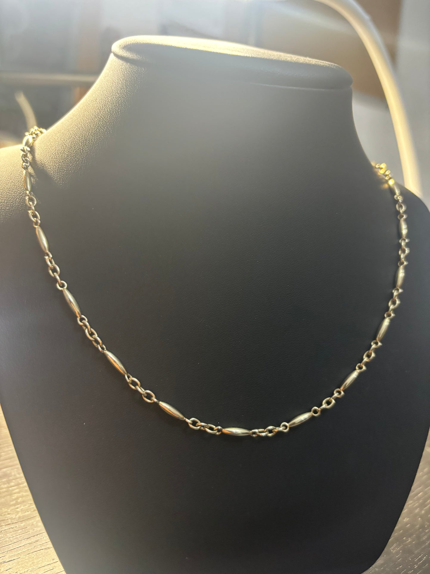 Vintage Solid 9ct Gold Hayseed Chain