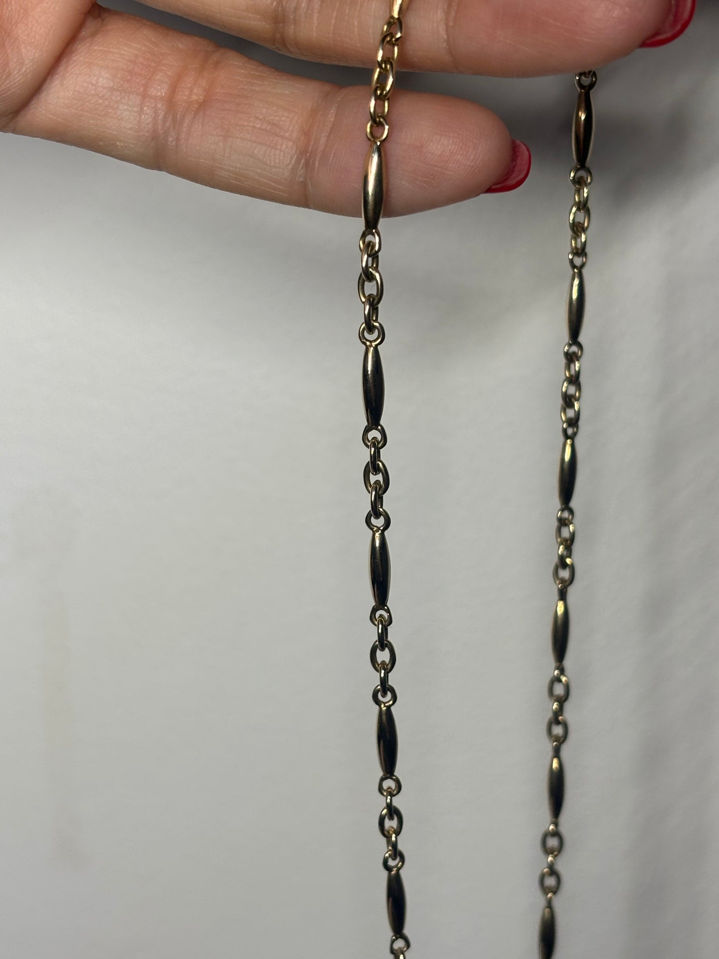 Vintage Solid 9ct Gold Hayseed Chain