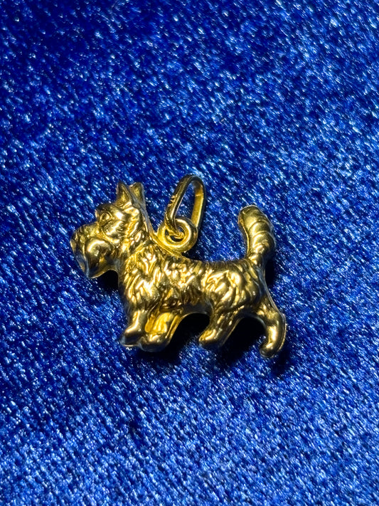 9ct gold West Highland Terrier dog charm