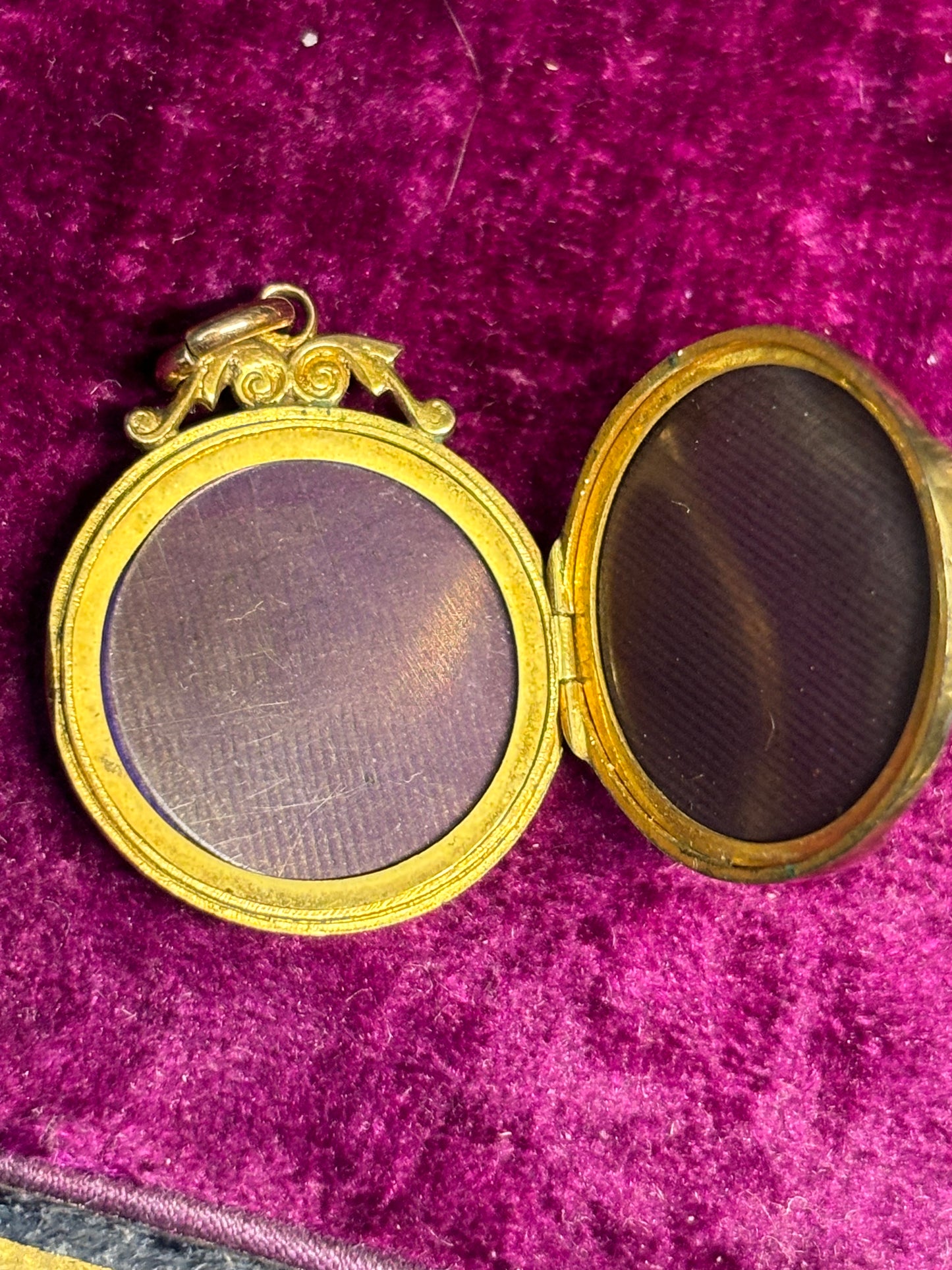 Antique locket with turned detailing